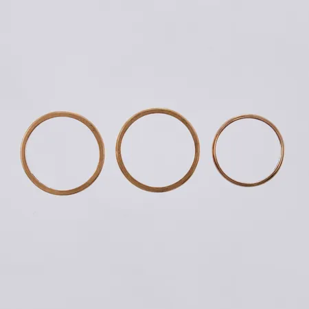 3 Ringar, graverade, 18K Vikt: 8,7 g