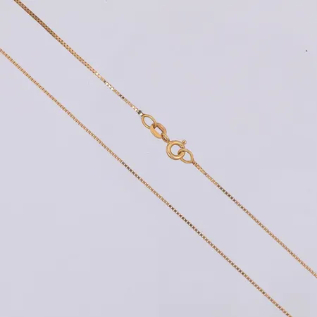 Kedja, Venezia, 40cm, bredd 1mm, 18K Vikt: 2,4 g