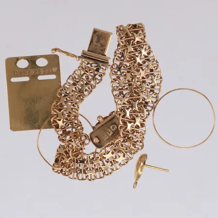 Diverse guld, defekt, 18K Vikt: 13,5 g