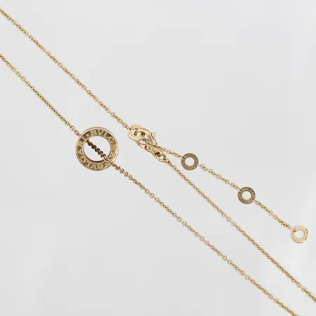 Collier Bvlgari B.zero ceramic, med svart keramisk del, justerbar längd, 39 - 45cm, 18K roséguld, med originalask, nypris 43200:- Vikt: 13,1 g