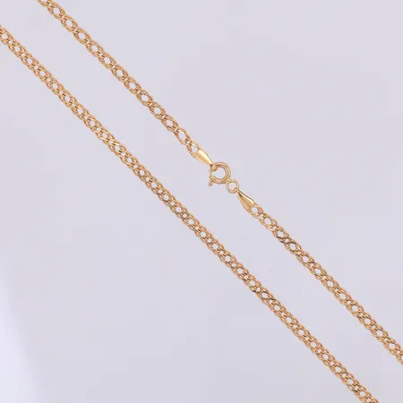 Kedja, ihålig, 46cm, bredd 3mm, 18K Vikt: 3,2 g