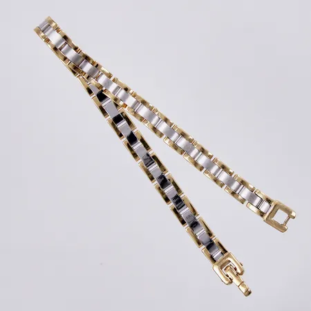 Armband längd ca 20,5cm, bredd ca 6mm, 18K Vikt: 22,1 g