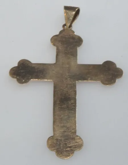 Kors 18k 1,6 gr L 4,2 cm B 3 cm Vikt: 1,6 g