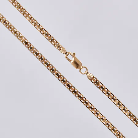 Collier x-länk, längd: ca 41cm, bredd: ca 3mm, 18K Vikt: 9,1 g
