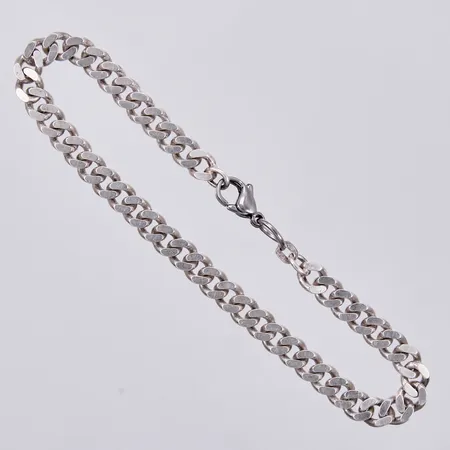 Armband Pansar, längd ca 20,5cm, bredd ca 5mm, GFAB, låsdel i vitmetall, silver Vikt: 13,9 g