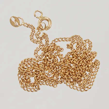 Kedja Pansar, längd 61cm, bredd 1,4mm, defekt lås, 18K Vikt: 4,1 g