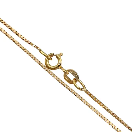 Halskedja Venezia, 18K guld, Balestra Italien, längd 50,0 cm, bredd 0,8 mm, fint skick Vikt: 2,8 g