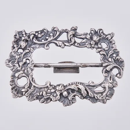 Bältspänne, längd: ca 5cm, bredd: ca 70mm, 830/1000, silver Vikt: 26,2 g