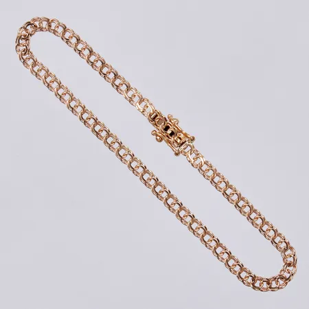 Armband Bismarck, N S E Guldvaru Aktiebolag 1999, längd ca 17cm, bredd ca 3mm, 18K Vikt: 3,7 g