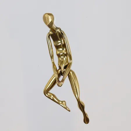 Hänge, Charles Jourdan, höjd ca 9cm, rörliga delar, gulmetall