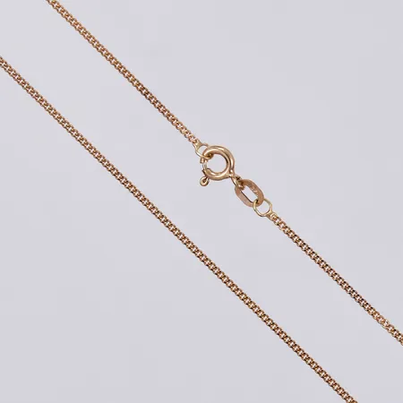 Kedja Pansar längd ca 37,5cm, bredd ca 1mm, GHA, 9K Vikt: 1,7 g