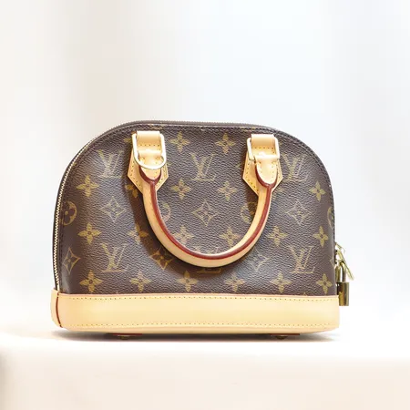 Väska Louis Vuitton Alma BB, Monogram Canvas, Datumkod: SN2250, Frankrike 2020, mått ca 23,5 x 17,5 x 11,5cm, axelrem, lås och nycklar, dustbag, ytterkartong, innerfoder med små fläckar, väskan med små fläckar