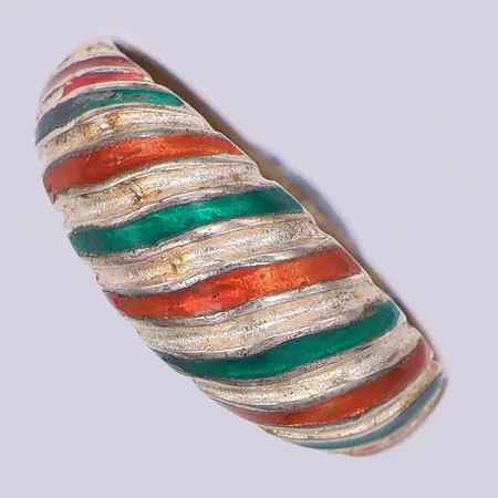 Ring, emalj, stl 16½, 925/1000 silver Vikt: 2,5 g