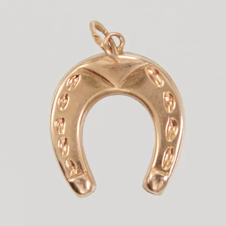 Hänge, hästsko, längd inklusive ögla 21mm, bredd 14,2mm, 18K, Vikt: 1,3 g