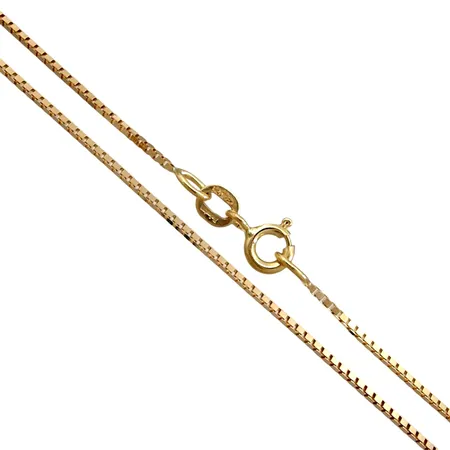 Halskedja Venezia, 18K guld, Balestra Italien, längd 45,0 cm, bredd 0,9 mm, fint skick Vikt: 3,2 g