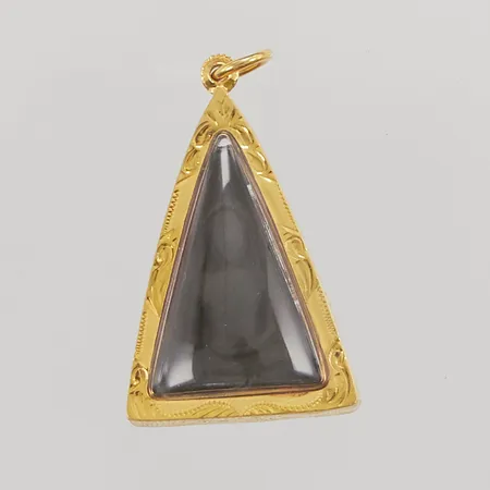 Hänge, Buddha, 45x27mm, plexiglas, foliering i 80% guld, 800/1000 (19,2K), 6,3g.