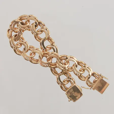 Armband, Bismarck, 19cm, bredd: 13,7mm, 18K, 55,9g.