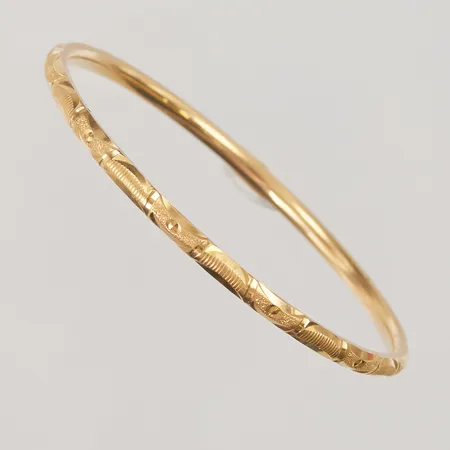 Armring, Ø64mm, bredd:4mm, dekor, 21K 7,3g.