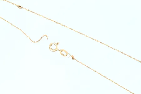 Kedja Singapore, 46cm, bredd 1mm, defekt/av 9K Vikt: 0,9 g