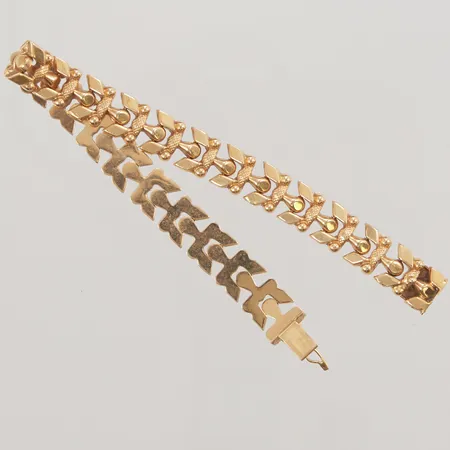Armband, 18,5cm, bredd: 9,2mm, italienska stämplar, 18K, 15,0g.