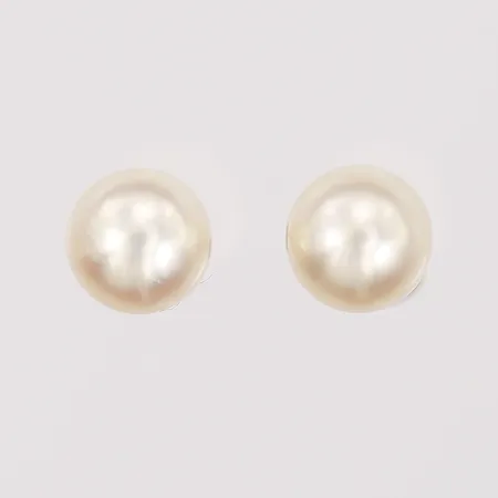 Örhängen med odlade saltvattenpärlor, Ø 6,5 - 7 mm, 14K guld Vikt: 1,4 g