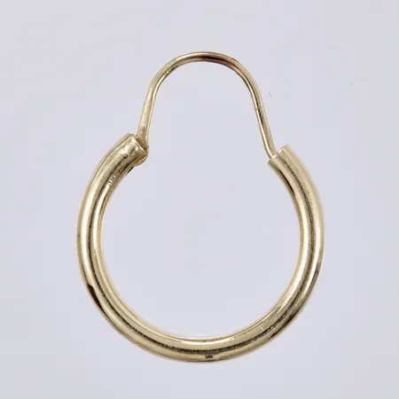 Ett örhänge Ø 20mm, bredd ca 2mm, 14K Vikt: 1,3 g