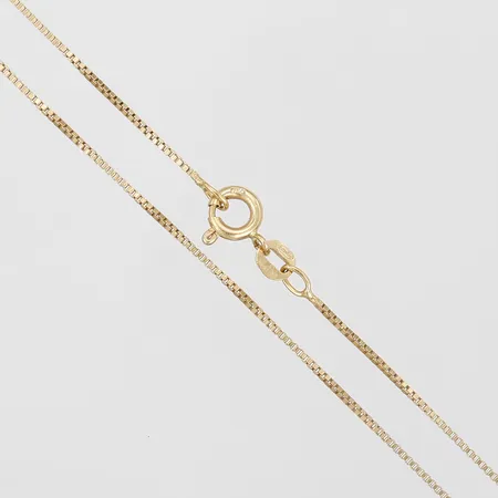 Kedja, Venezia, längd 42cm, längd 42cm, bredd 1mm, Balestra, italien, 18K guld Vikt: 2,7 g