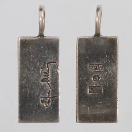 Två Hängen, Bricks, Efva Attling, 25x10mm, 925/1000 silver Vikt: 6,1 g