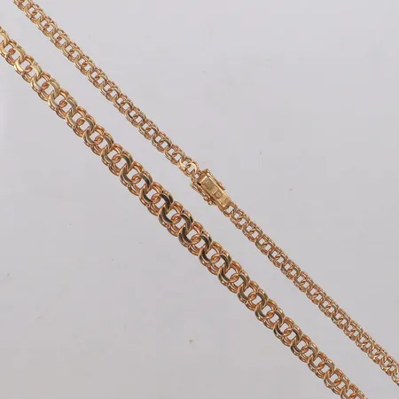 Collier Bismarck, doserad, längd 45cm, bredd 5-8mm, 18K Vikt: 25,6 g