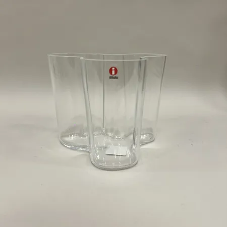 Skål, Savoy, Iittala, Alvar Aalto Collection, höjd 12cm, ca 13x15cm, klarglas, etikettmärkt, kartong, Skickas med paket.