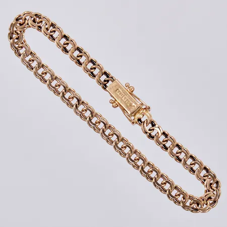 Armband Bismarck, OG Köping, årsstämpel saknaslängd ca 18,5cm, bredd ca 5mm, 18K Vikt: 11,5 g