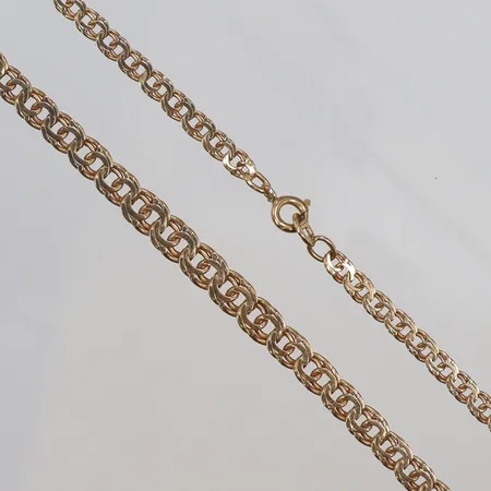 Halscollier doserad Bismarck, längd 46cm, bredd 3-5mm, 18K Vikt: 15,7 g