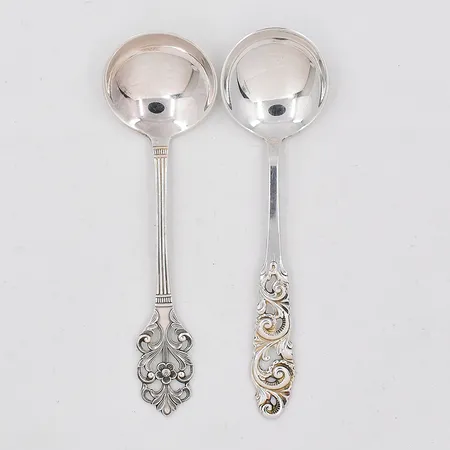 Kaffesked, modell Telemark, kaffesked, modell Vikingros, längd 12,8cm, silver 830/1000 Vikt: 32,7 g