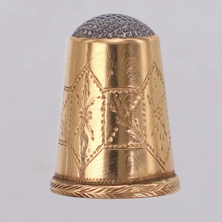 Fingerborg, mönstrad, 20mm, 18K Vikt: 3,5 g