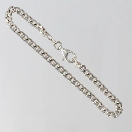 Armband Pansar, längd 19cm, bredd ca 4mm, Guldfynd, 925/1000 silver Vikt: 8,5 g