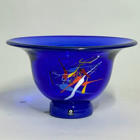 Skål Pukeberg, design Gunne Brandstedt, höjd 14cm, Ø8/24cm, signerad Pukeberg G Vikt: 0 g Skickas med postpaket.