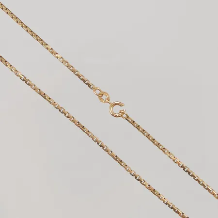 Kedja, 43cm, bredd: 1,7mm, defekt lås, 18K, 10,0g.