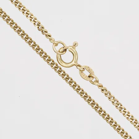 Kedja, Pansar, längd: 39 cm, bredd: 2 mm, 18K guld. Vikt: 5,7 g