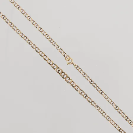 Collier, doserad Bismarck, 42cm, bredd: 2,9-4,3mm, 18K, 5,3g.