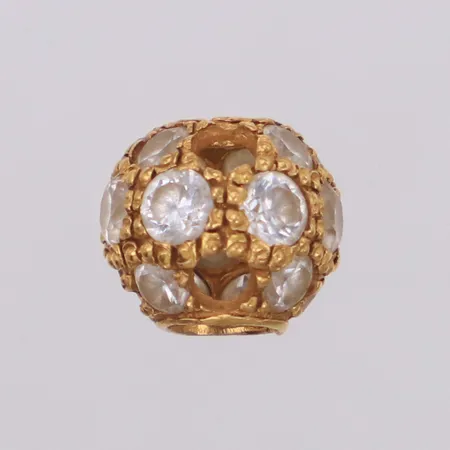 Hänge med vita stenar, stenar saknas, 21K Vikt: 1,8 g