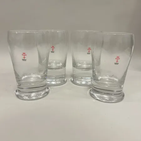 4 Pilsnerglas, Ø7, höjd 12,5cm, Skruf, Rospiggen, kartong,