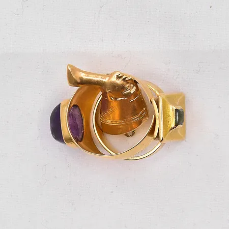 Diverse guld, klippt, trasigt, stenar, 18K Vikt: 13,4 g