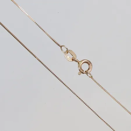 Halskedja Venezia, 38cm, bredd 0,5mm, 18K Vikt: 1,1 g