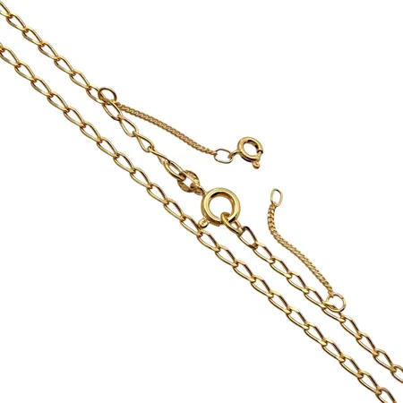 Halskedja Pansar, 18K guld, Balestra Italien, svensk kontrollstämpel, modell med säkerhetskedja, längd 60,0 cm, bredd 2 mm, fint skick Vikt: 7,8 g