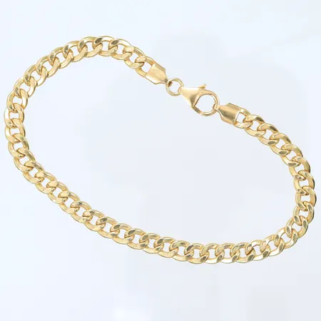 Armband pansar, 21cm bredd 6 mm 14K Vikt: 7,6 g