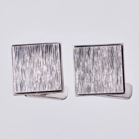 Ett par manschettknappar, Ø 19x19mm, FS, 925/1000 silver Vikt: 24,6 g