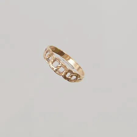 Ring, Bismarck, Ø17, bredd: 2,3-5,4mm, Sävsjö Guldsmeds AB, 18K, 1,8g Vikt: 1,8 g