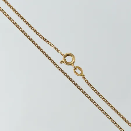 Kedja Pansar, längd 39cm, bredd 1,4mm 18K.  Vikt: 3,2 g