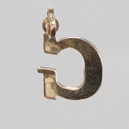 Hänge, "G", 17x11mm, 18K Vikt: 0,3 g