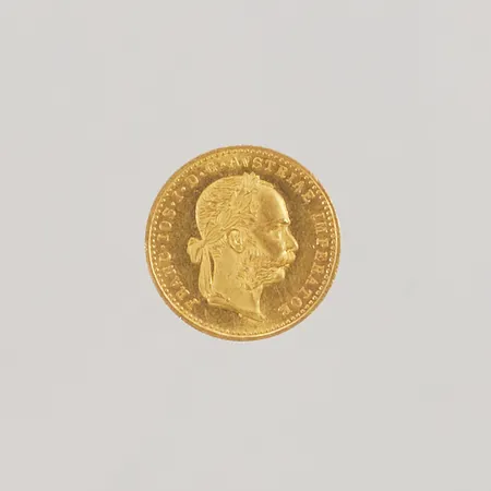 Mynt, Ø20mm, 1 Ducat, Österrike-Ungern, Franz Joseph I, 1915, 23K Vikt: 3,5 g Vikt: 3,5 g